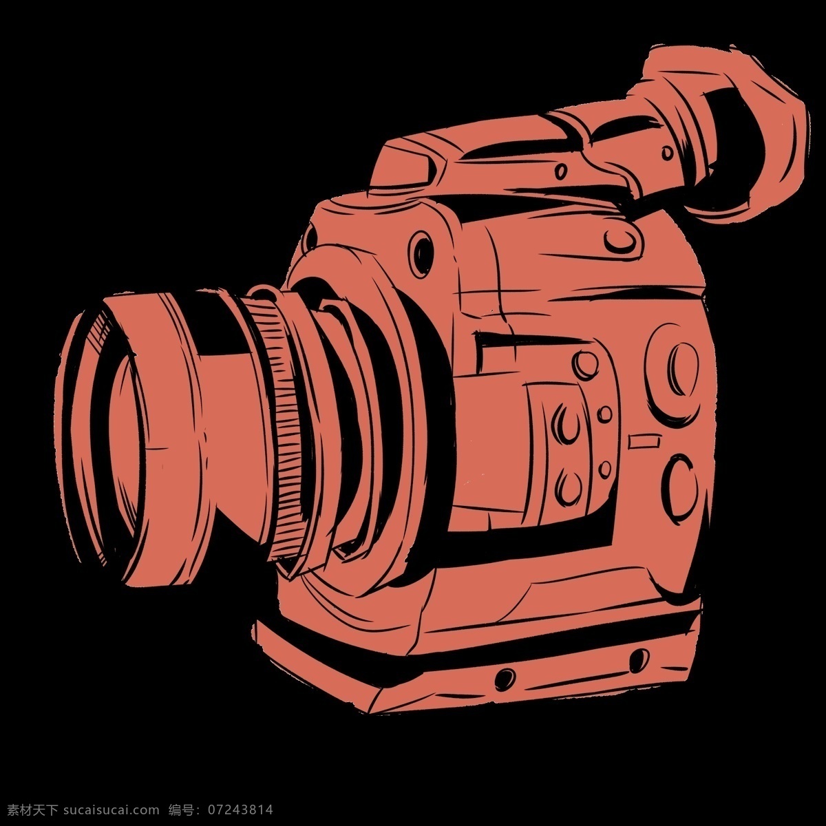 新闻 摄像机 装饰 插画 新闻摄像机 红色的摄像机 漂亮的摄像机 创意摄像机 立体摄像机 记者摄像机