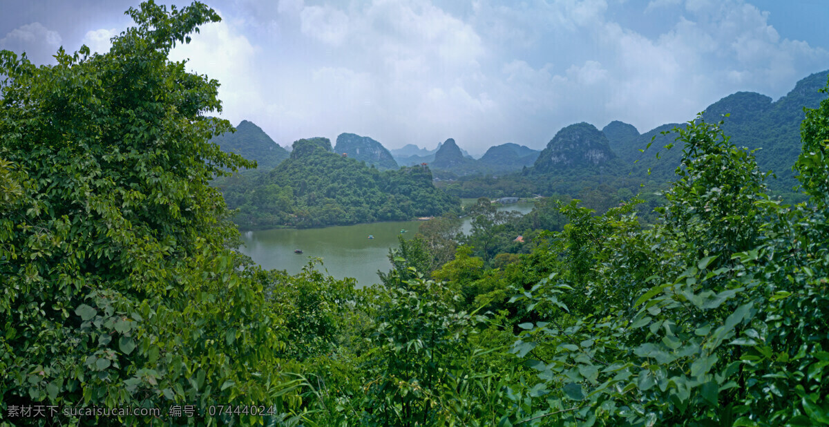 柳州 龙潭 公园 山顶 全景 绿叶 龙潭公园 风景 湖 山峰 天空 树木 自然景观 自然风景