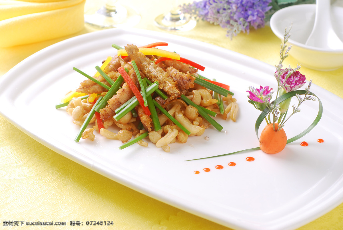 白玉 菇 爆 虾 虎 肉 虾虎肉 美味 美食 营养 健康 餐饮美食 传统美食