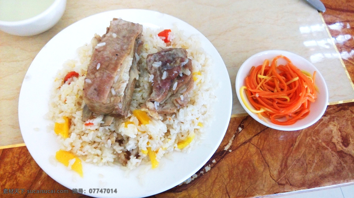羊排抓饭 抓饭 大盘 美食 新疆风味 新疆美食 餐饮美食 传统美食