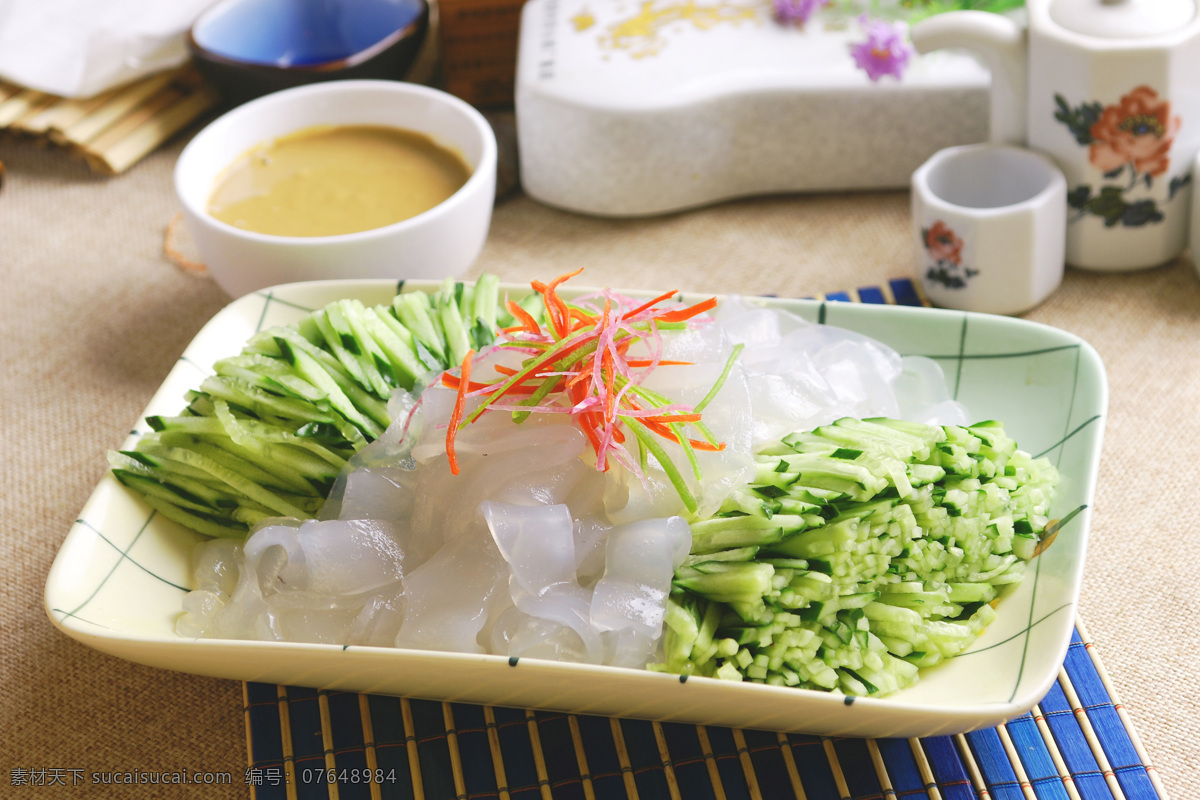 黄瓜拉皮 黄瓜 拉皮 黄瓜大拉皮 凉菜 传统美食 餐饮美食