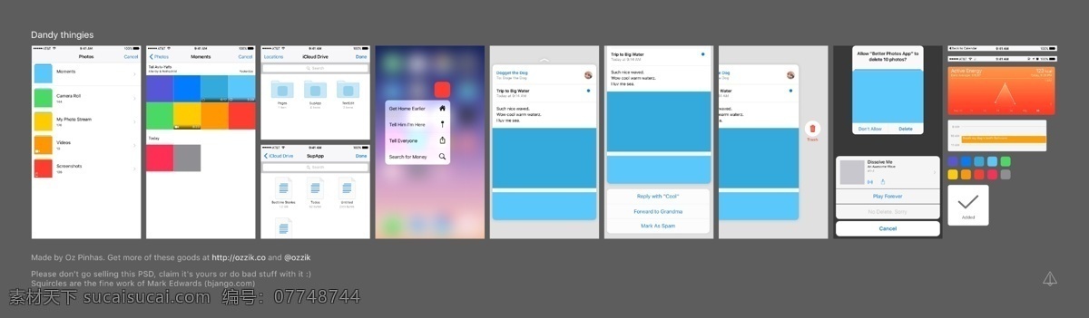 iphone6 plus 界面设计 系列 app 灰色