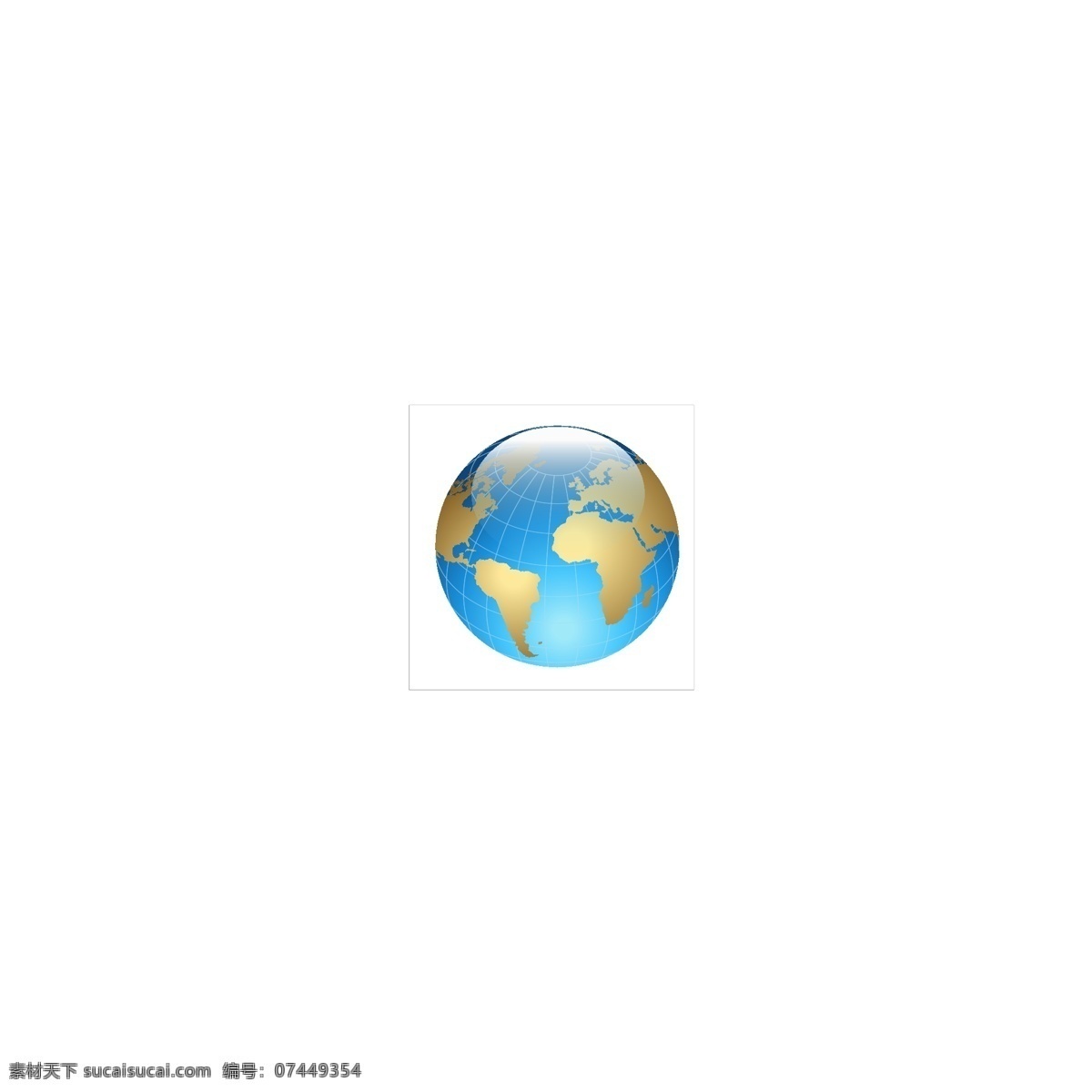 地球矢量素材 地球 大洲 大洋 矢量素材 设计素材 蔚蓝色