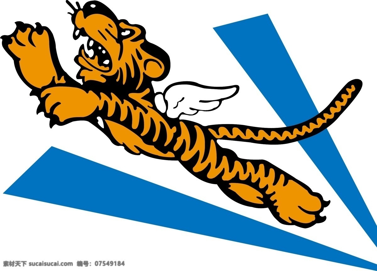 飞虎队 logo 援华航空队 avg 迪士尼 虎 飞虎 二战 陈纳德 其他设计 矢量