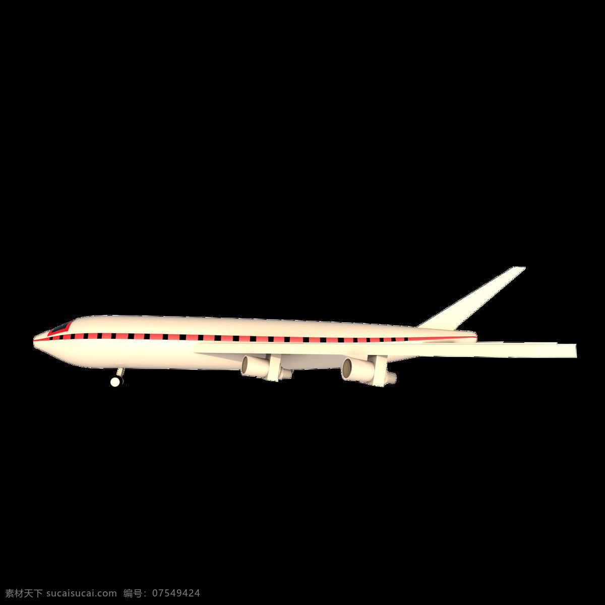c4d 白色 飞机模型 海报 广告 图 装饰 元素 白色飞机 广告图 装饰元素
