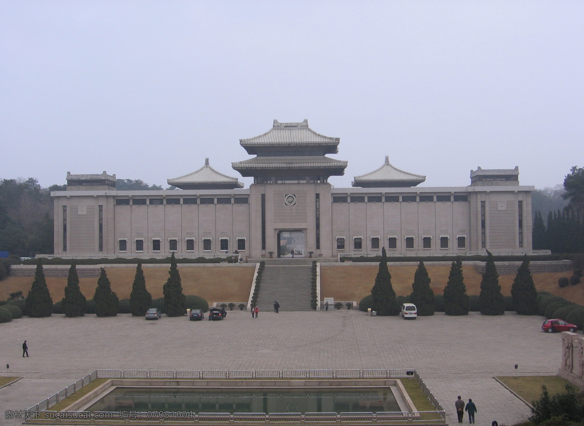 图 白色 邓小平 古典建筑 南京 摄影图 雨花台 烈士 纪念馆 u型 两层 风景 生活 旅游餐饮