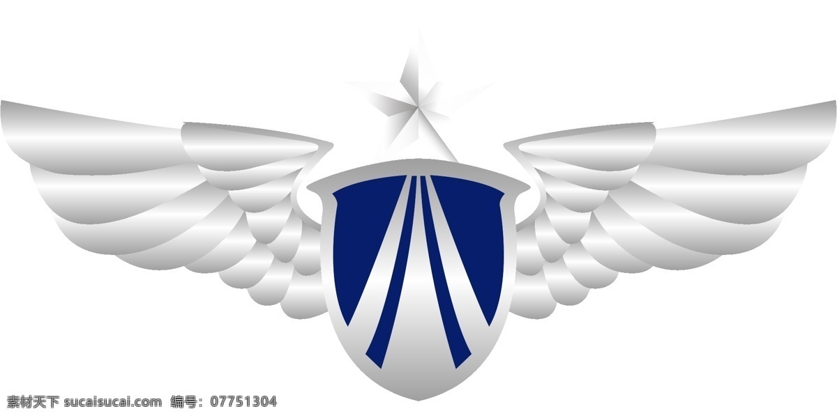 空军矢量胸标 空军 矢量 胸标 logo 标志图标 公共标识标志