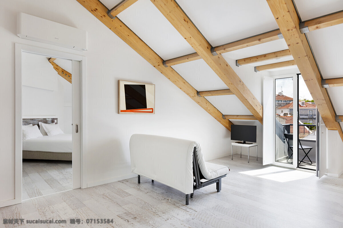 北欧 简约 卧室 浅色 木地板 室内装修 效果图 客厅装修 白色沙发 白色背景墙
