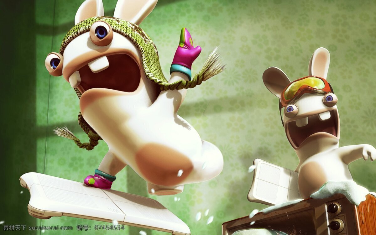 疯狂 兔子 卡通 疯狂的兔子 动漫 可爱