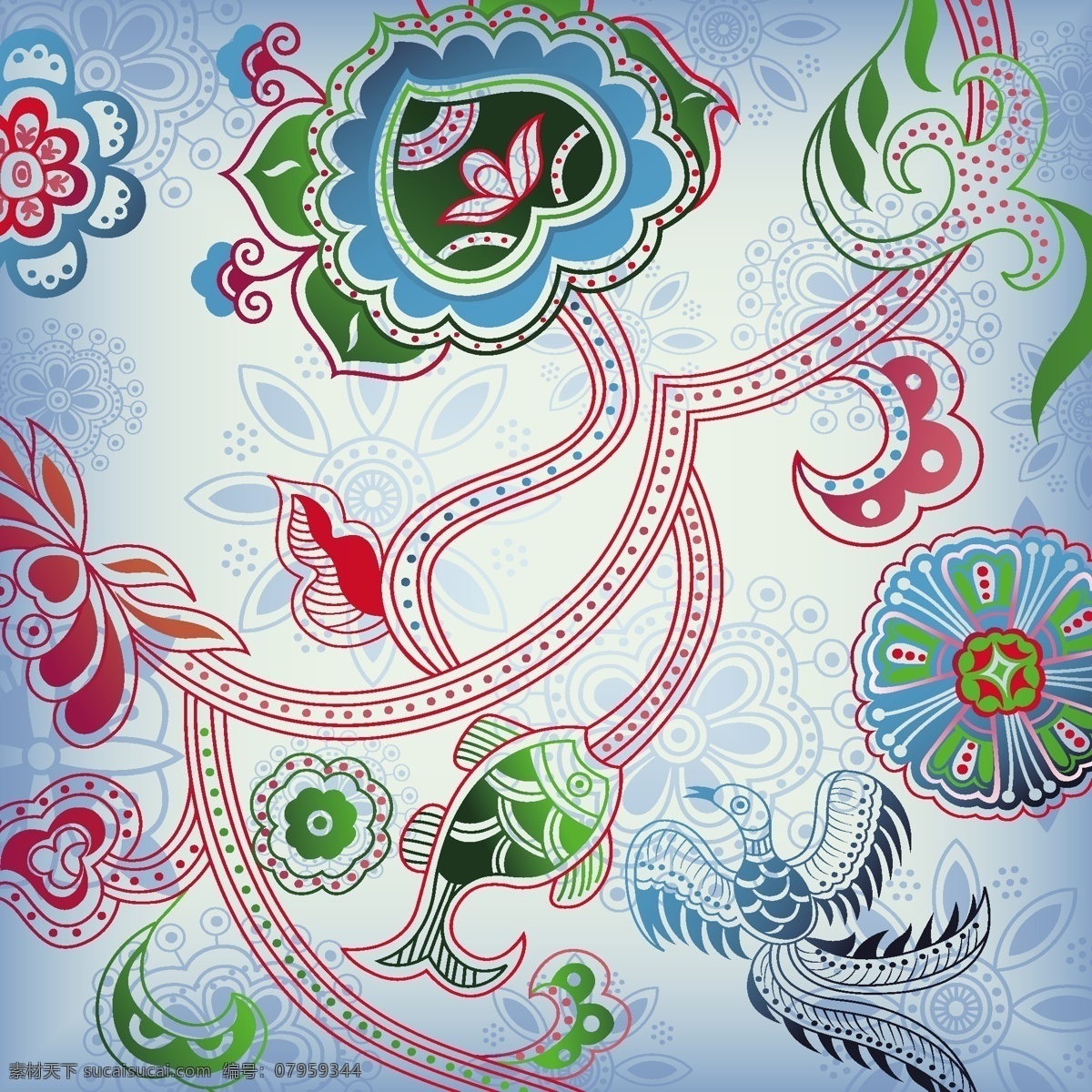 波西 米亚 风格 系列 三 民族风 时尚 波西米亚 夏季 流行要素 服饰 古典 典雅 背景 民族 风波 西 传统文化 文化艺术 矢量