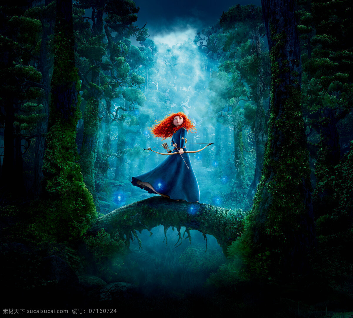 勇敢传说 幻险森林 勇敢的公主 迪士尼 动画电影 海报 电影海报剧照 动画卡通电影