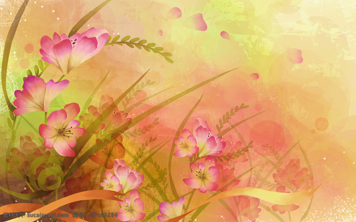矢量 艺术 花纹 花朵 梦幻 梦幻背景 梦幻底纹 梦幻风景 梦幻花纹 梦幻图片 梦幻之地 背景图片