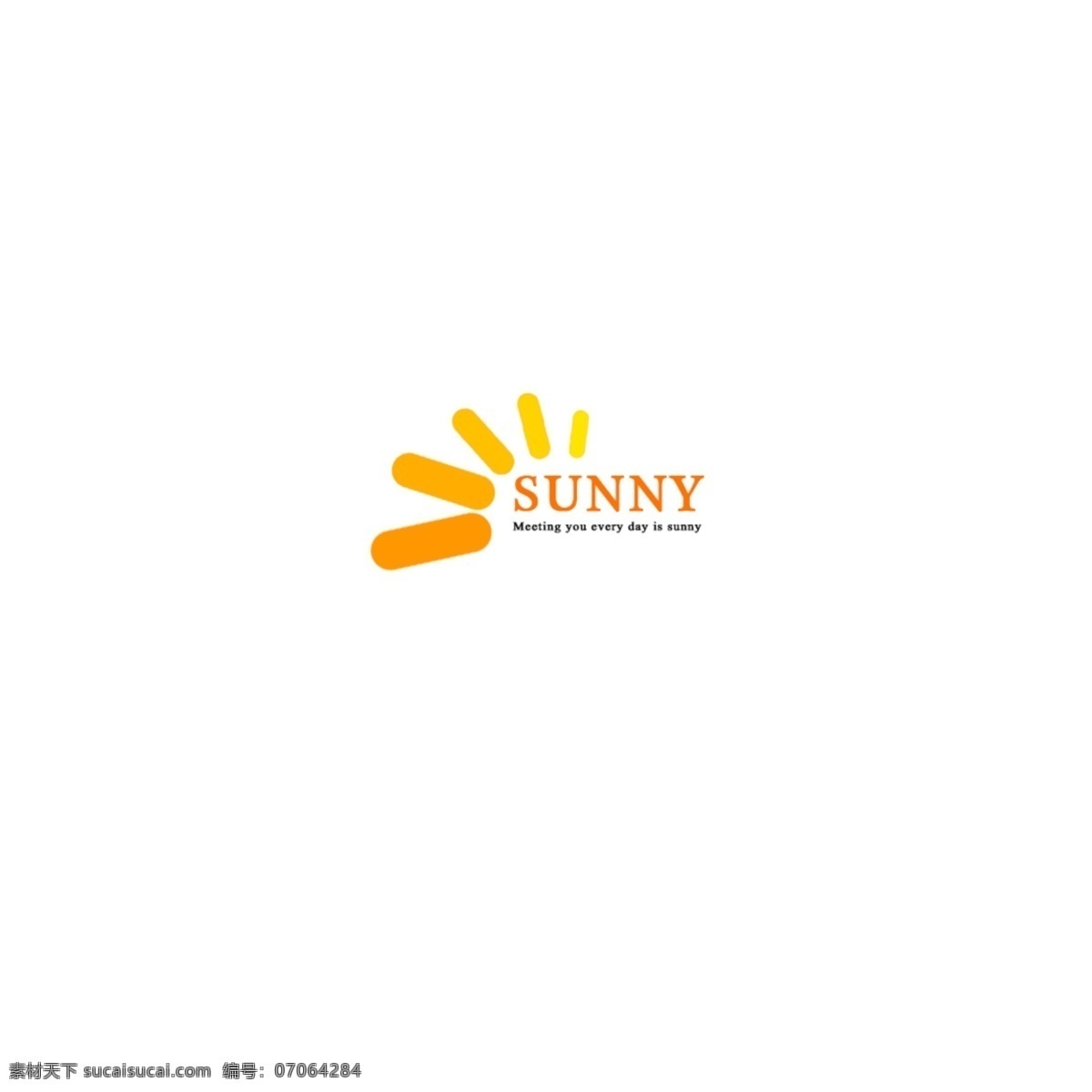 温暖 阳光 创意 logo 英文 黄色系 渐变色