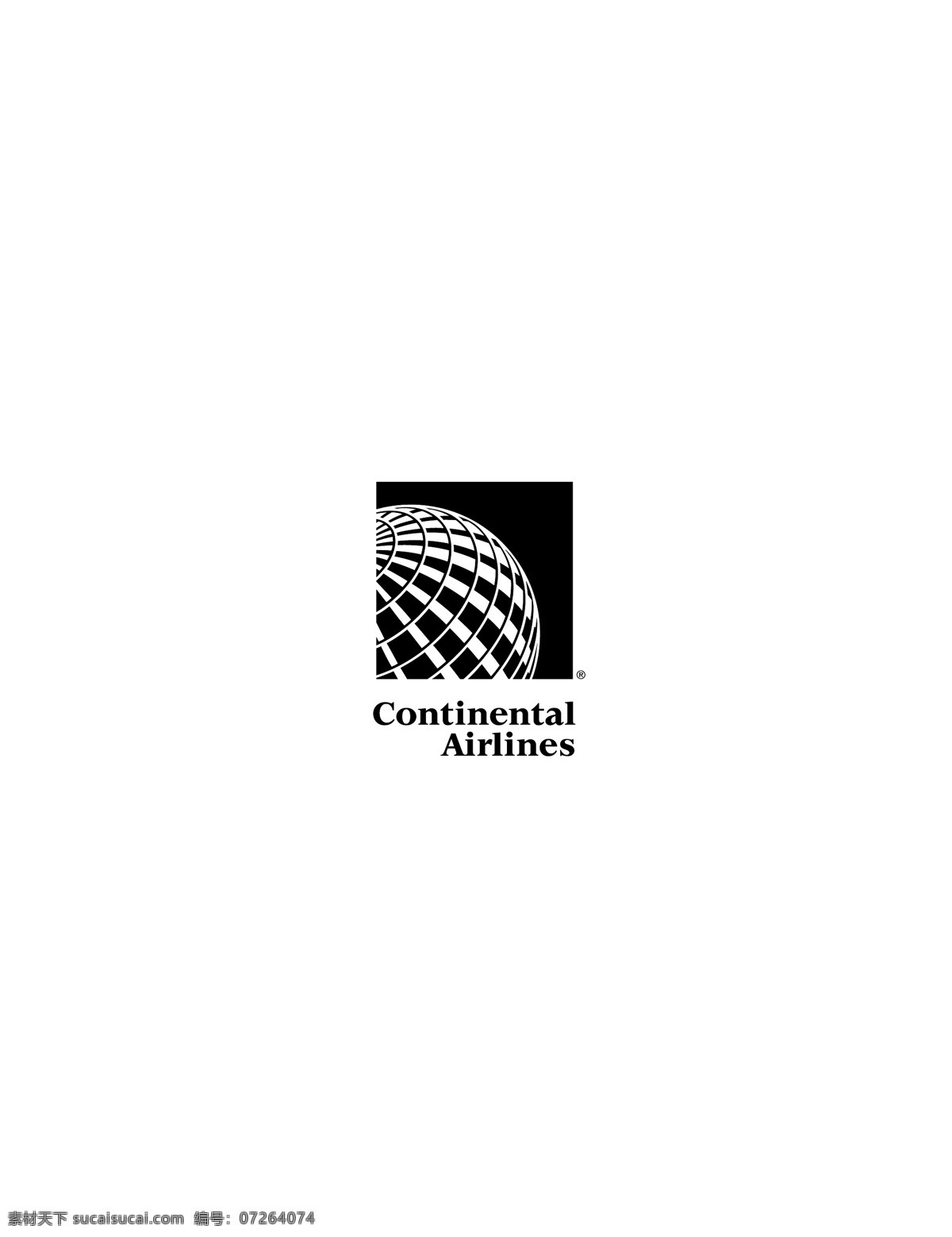 continentalairlines7 logo 设计欣赏 航空业 标志 标志设计 欣赏 矢量下载 网页矢量 商业矢量 logo大全 红色