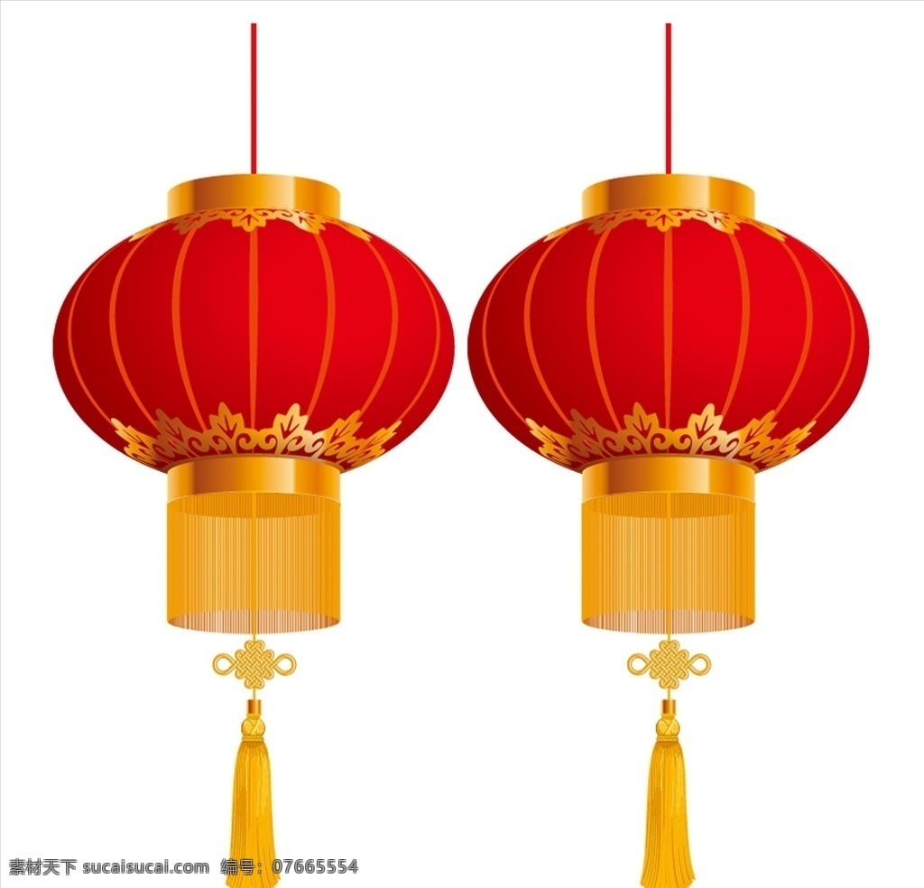 新年素材 灯笼设计 红色灯笼 黄色灯笼 灯笼背景 鼠年素材 底纹边框 其他素材