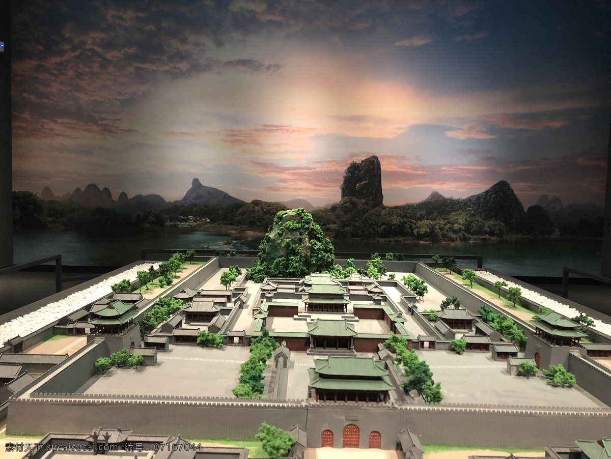 桂林博物馆 桂林 博物馆 艺术 风景 山水 自然景观 山水风景