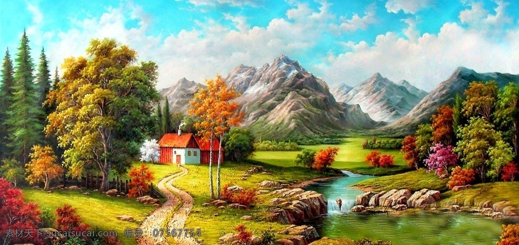 油画 风景 写生 图 油画风景 写真图 水墨画 风景画 高清画