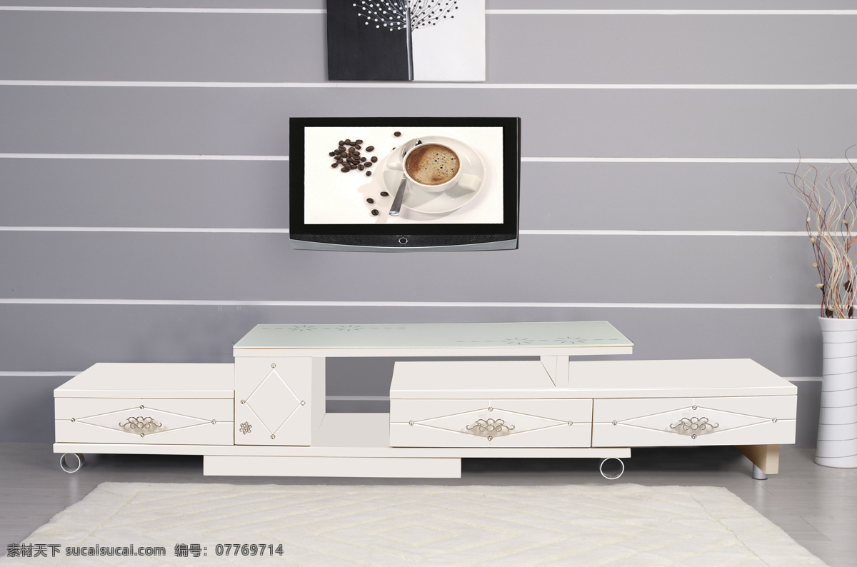 电视柜 地毯 壁挂电视 背景墙 地板 3d作品 3d设计