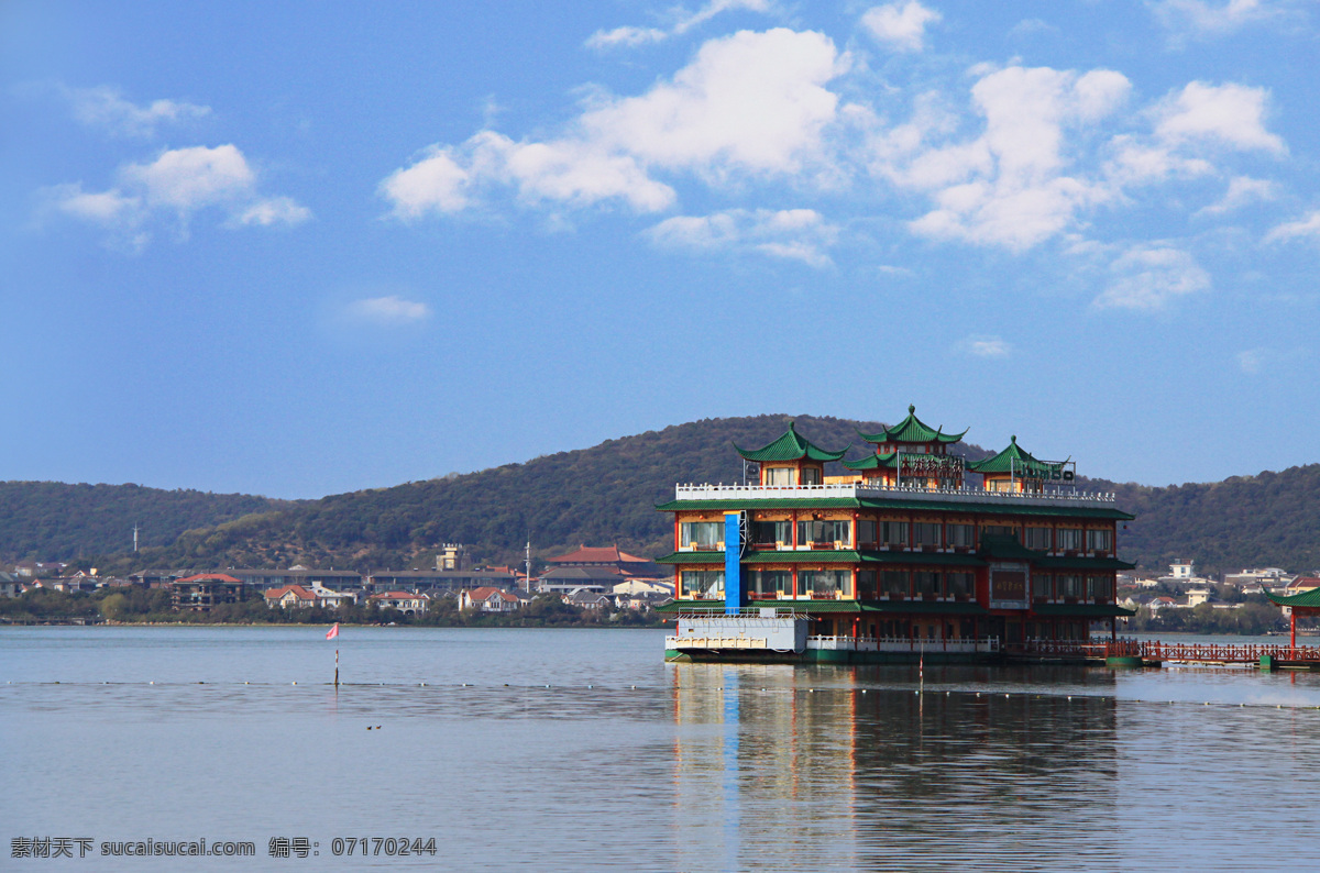 风景摄影 美丽风光 兰天白云 青山绿 水 無钖 太湖 公园 自然景观 高清 旅游 大图 山水风景