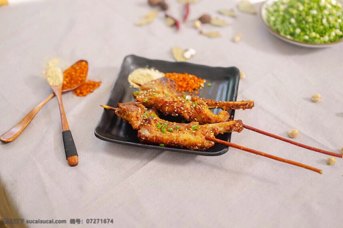 烤羊排 羊排 烧烤 美食 烤串 串串 餐饮美食 传统美食