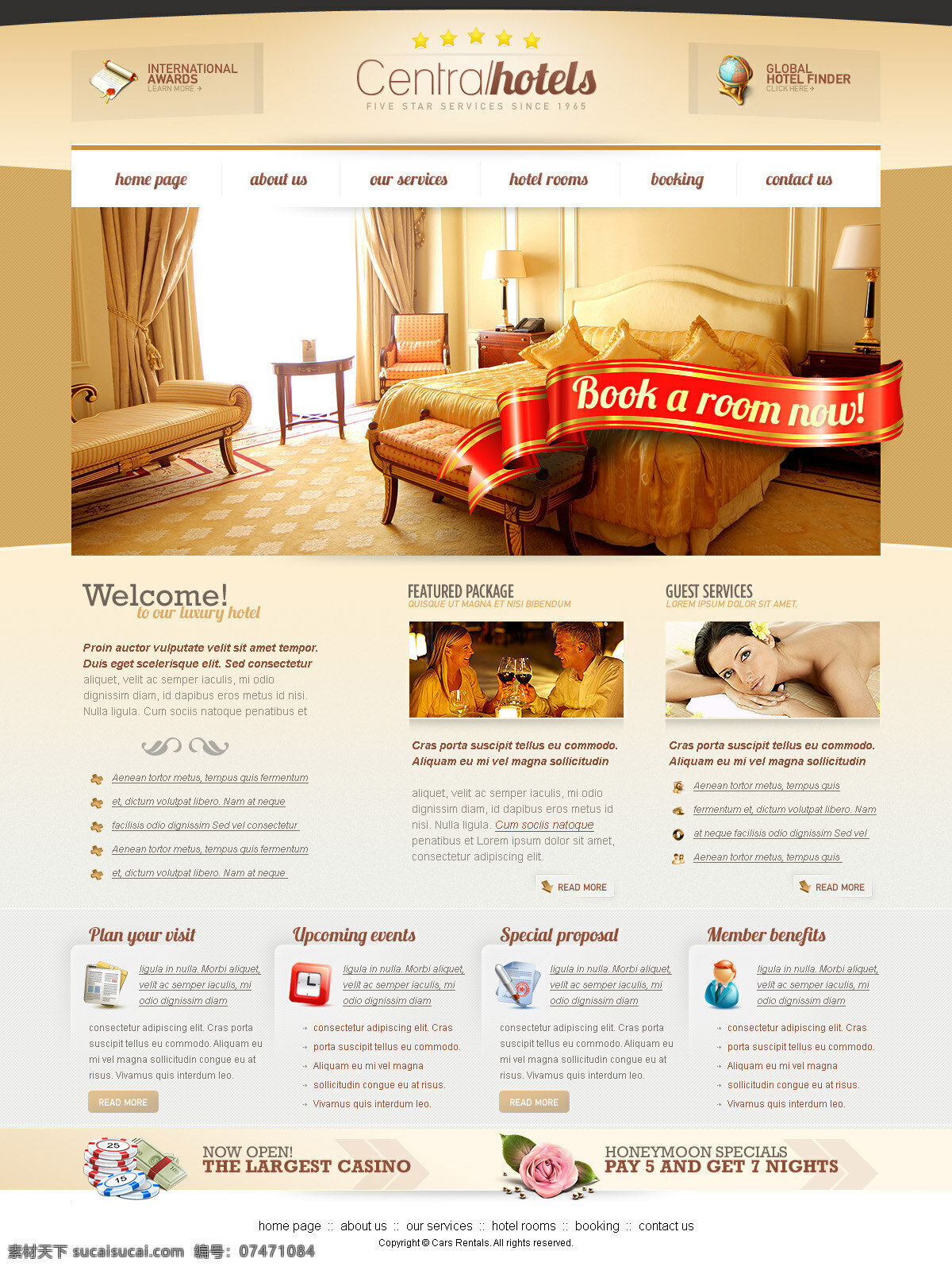 中环 酒店 网站 psd模版 网页设计 中环酒店网站 网页素材 网页模板
