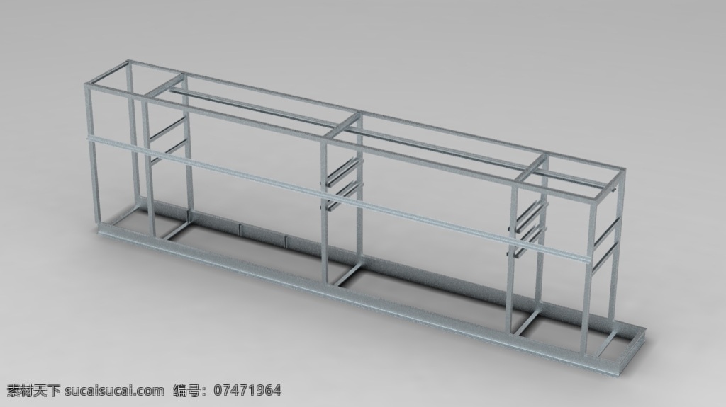 并行 系统 机架 垂直 接收器 设置 ps 架 3d模型素材 电器模型