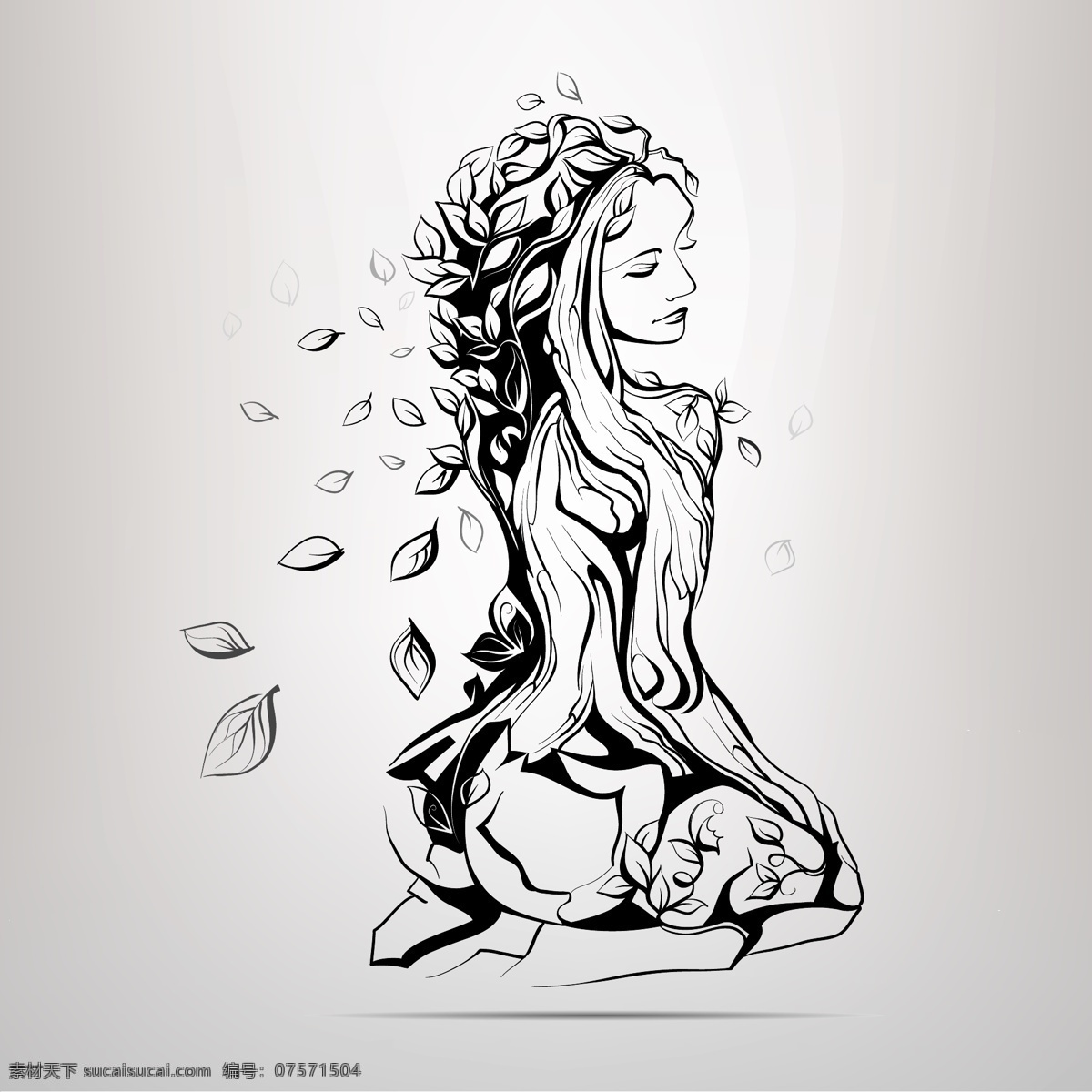 美女女孩 美女 女孩 女人 素描 画像 肖像 女人画像 女孩花香 女人肖像 女孩肖像 手绘 插画 女性妇女 人物图库