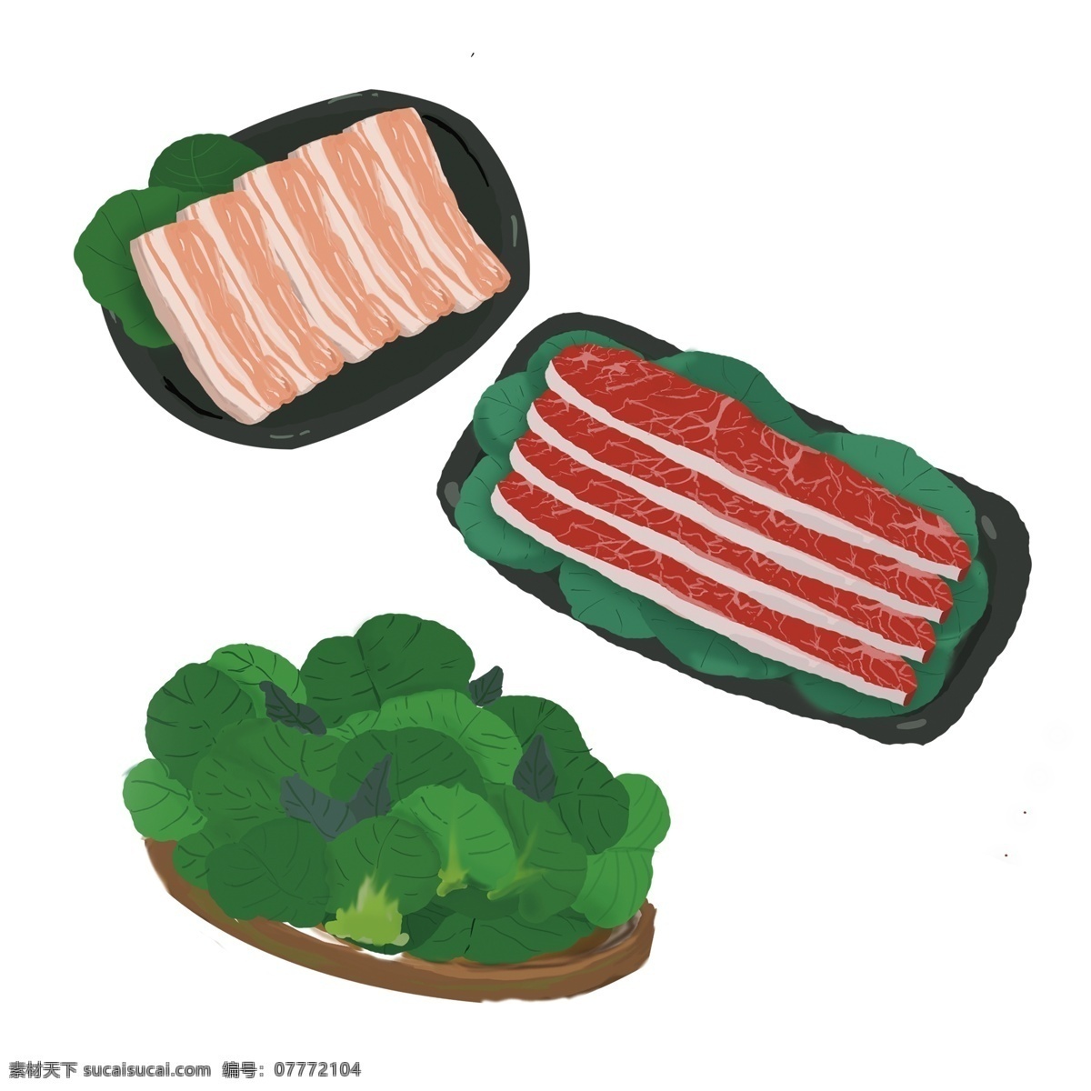 烧烤 食物 肉 装饰 蔬菜 烤肉 美味 插画 透明元素 png元素 免抠元素