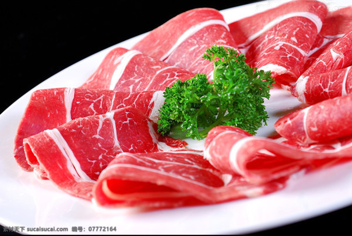 上脑肥牛 上脑 肥牛 脑后部肉 牛肉卷 肥瘦均匀 餐饮美食