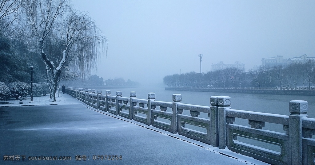 扬州 古 运河 雪 古运河 冬天 风雪 旅游摄影 国内旅游