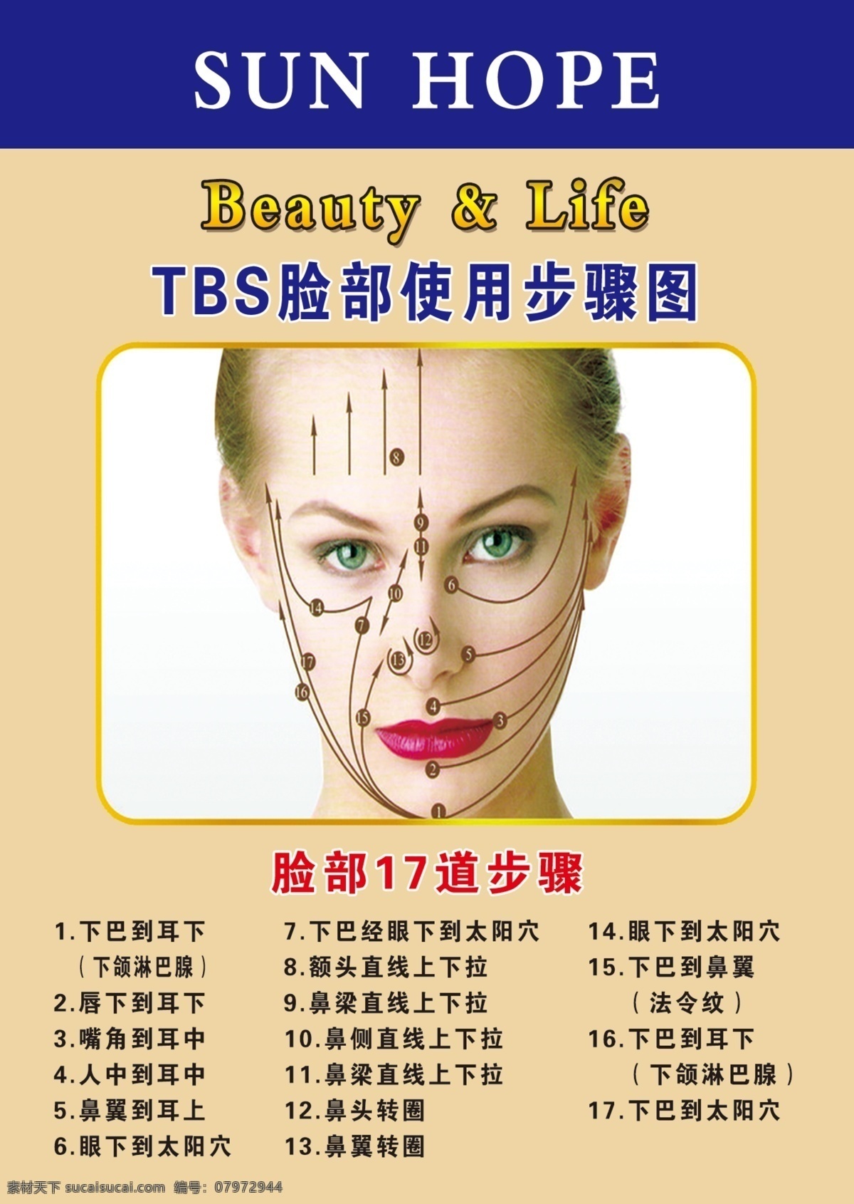 脸部 道 步骤 tbs 使用 图