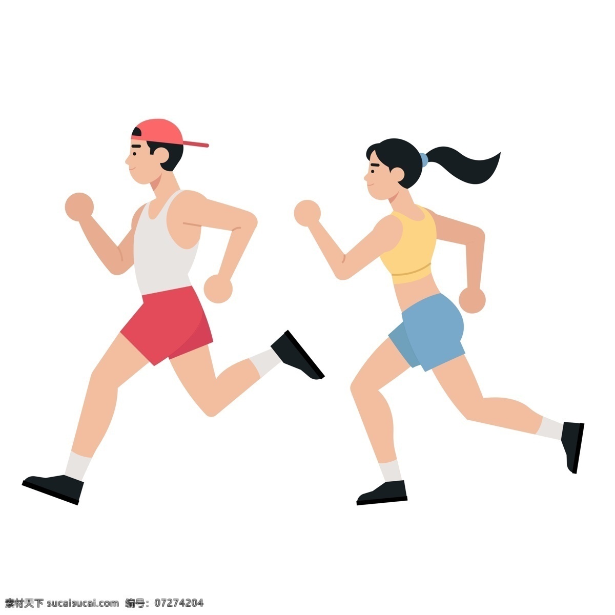 运动 健身 跑步 人物 运动的人物 健身的人物 跑步的人物 可爱的人物 扁平化人物 插画人物 banner