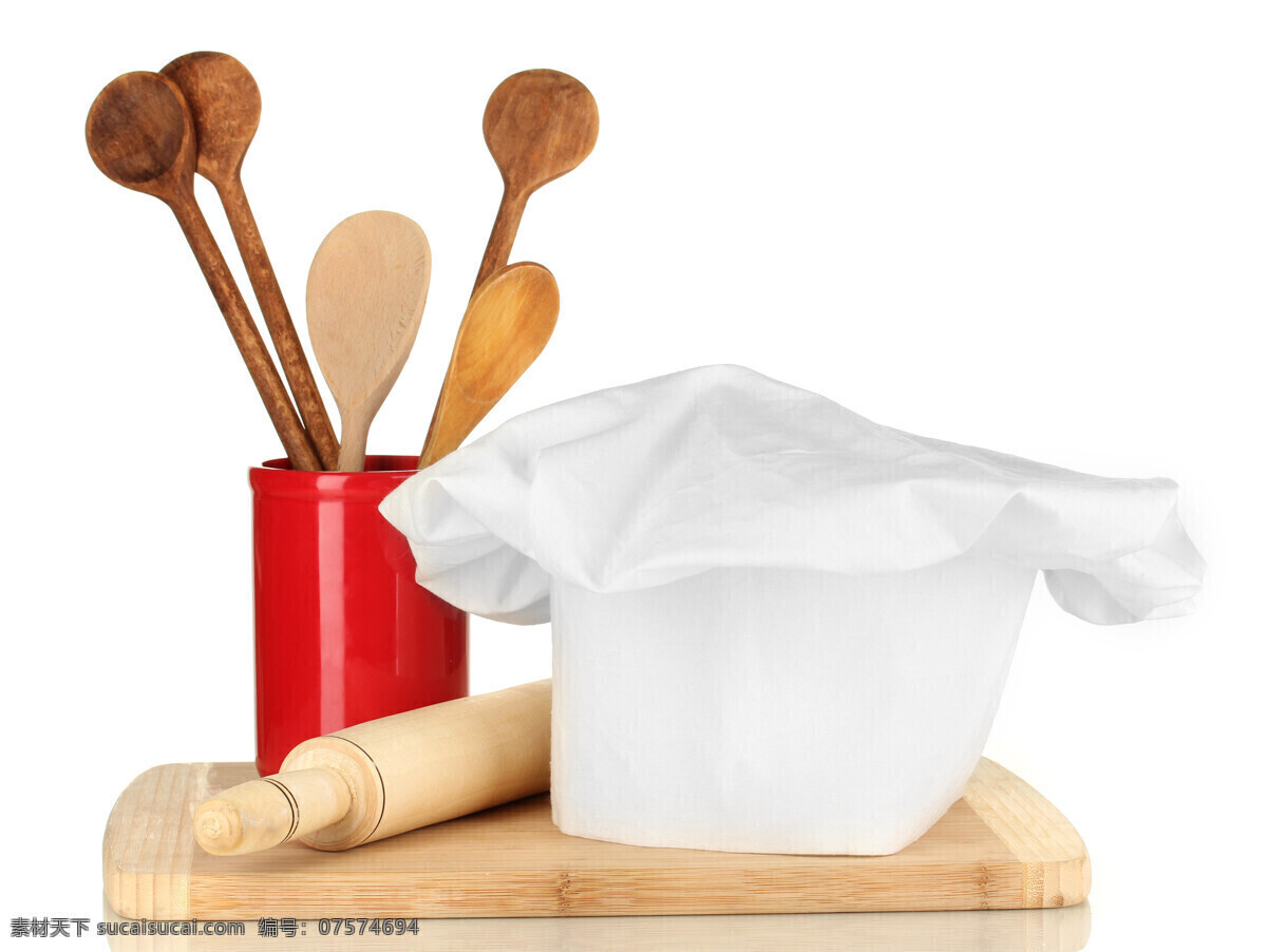 勺子 菜板 厨师 帽子 木勺子 厨师帽子 厨房用具 厨房用品 厨具 餐具厨具 餐饮美食