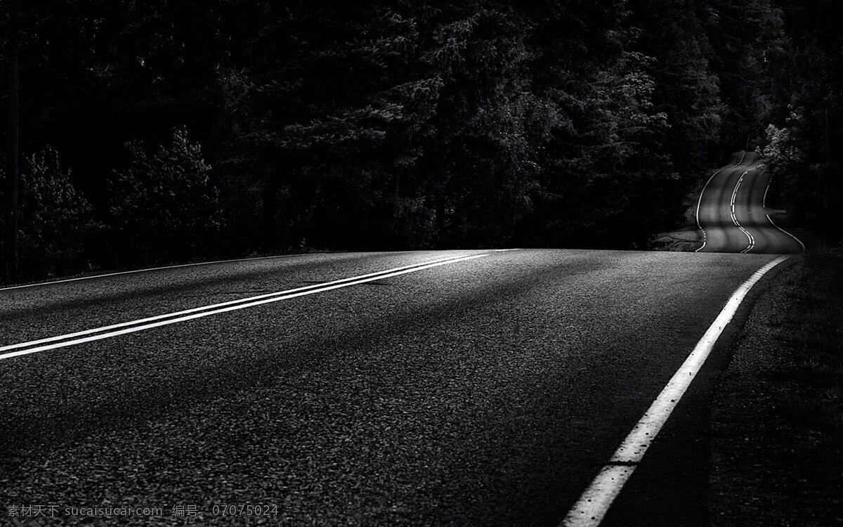 夜晚 黑色 道路 背景 大气 幽静 公路 幽深 广告背景 背景素材