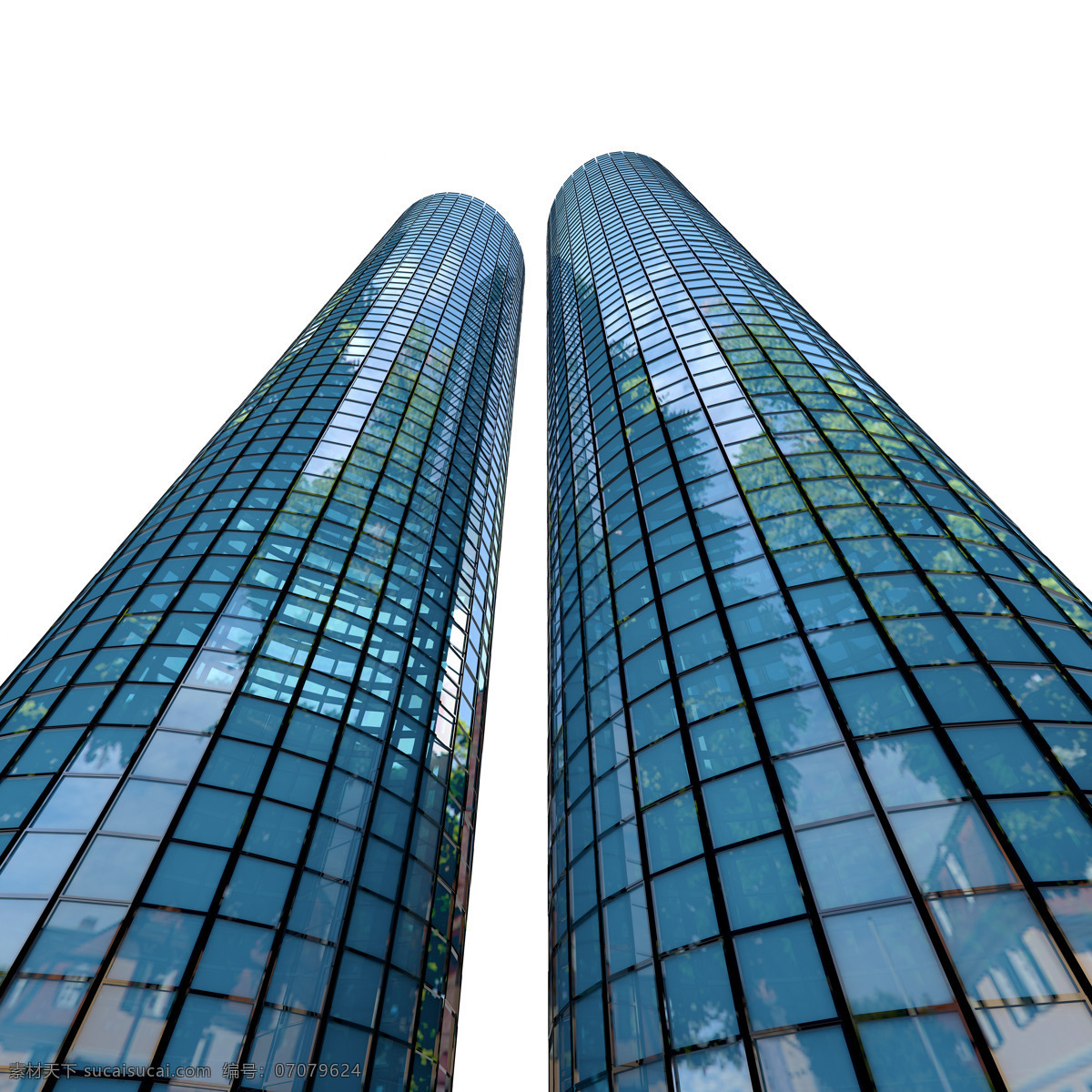 圆柱形 高楼大厦 自然风景 景观 城市 城市建筑 蓝天 城市风光 环境家居 建筑设计