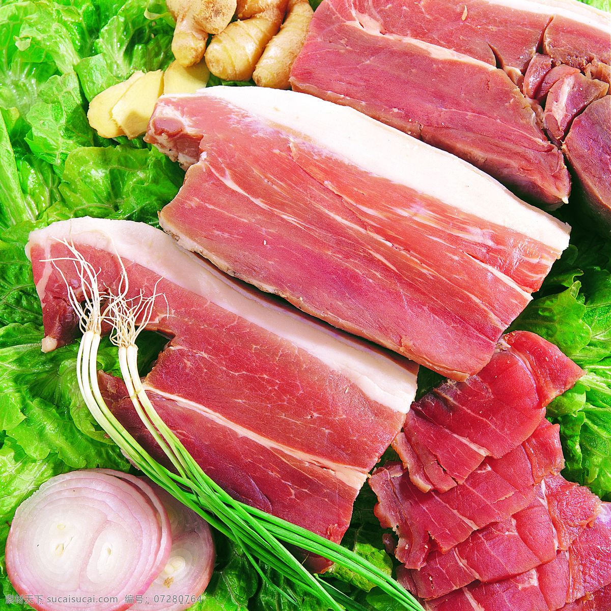 猪腿肉 精肉 猪肉 瘦肉 餐饮美食 食物原料 摄影图库