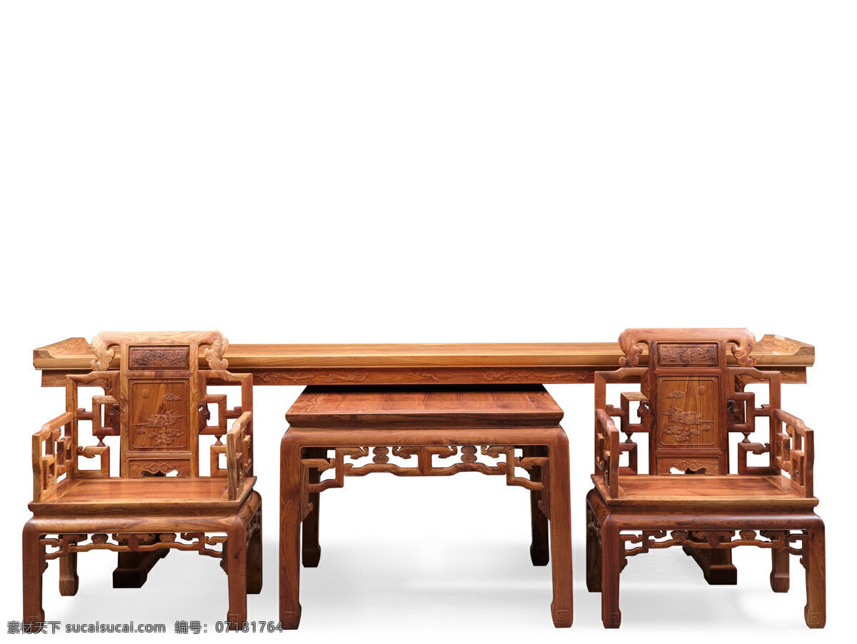 摄影照片 古典中堂家具 古典家具 中堂 红木家具 高清照片 多福多寿 文化艺术 传统文化