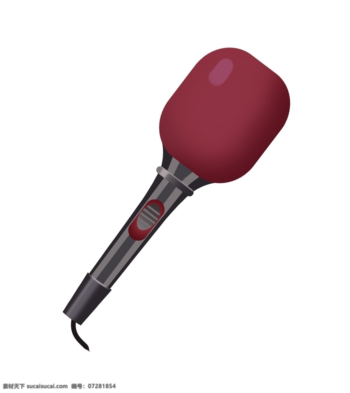 红色 有线 话筒 插画 红色的话筒 卡通插画 话筒插画 麦克风插画 新闻话筒 音乐话筒 红色的麦克风