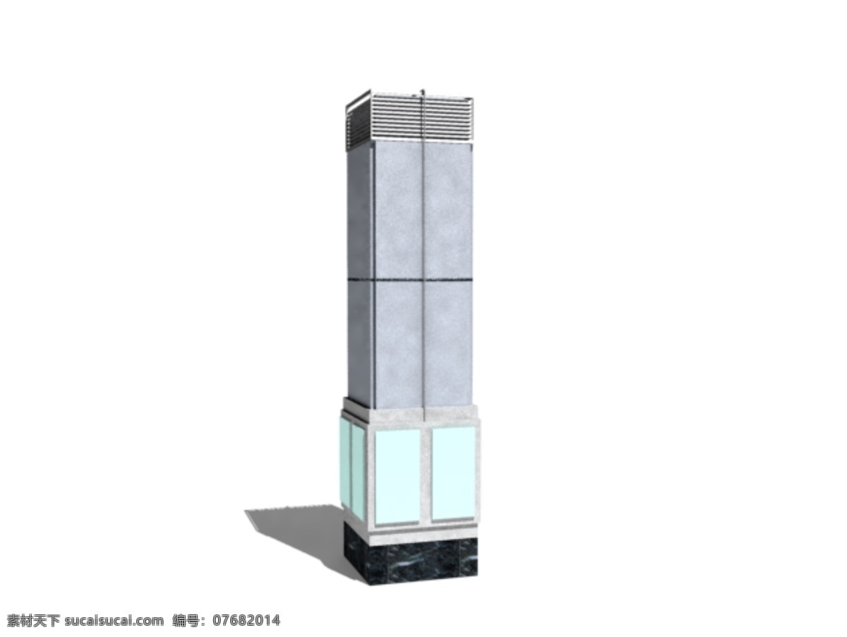 公装 家具 柱 模型 公装家具 三维模型 室内装饰 园林 建筑装饰 设计素材 白色