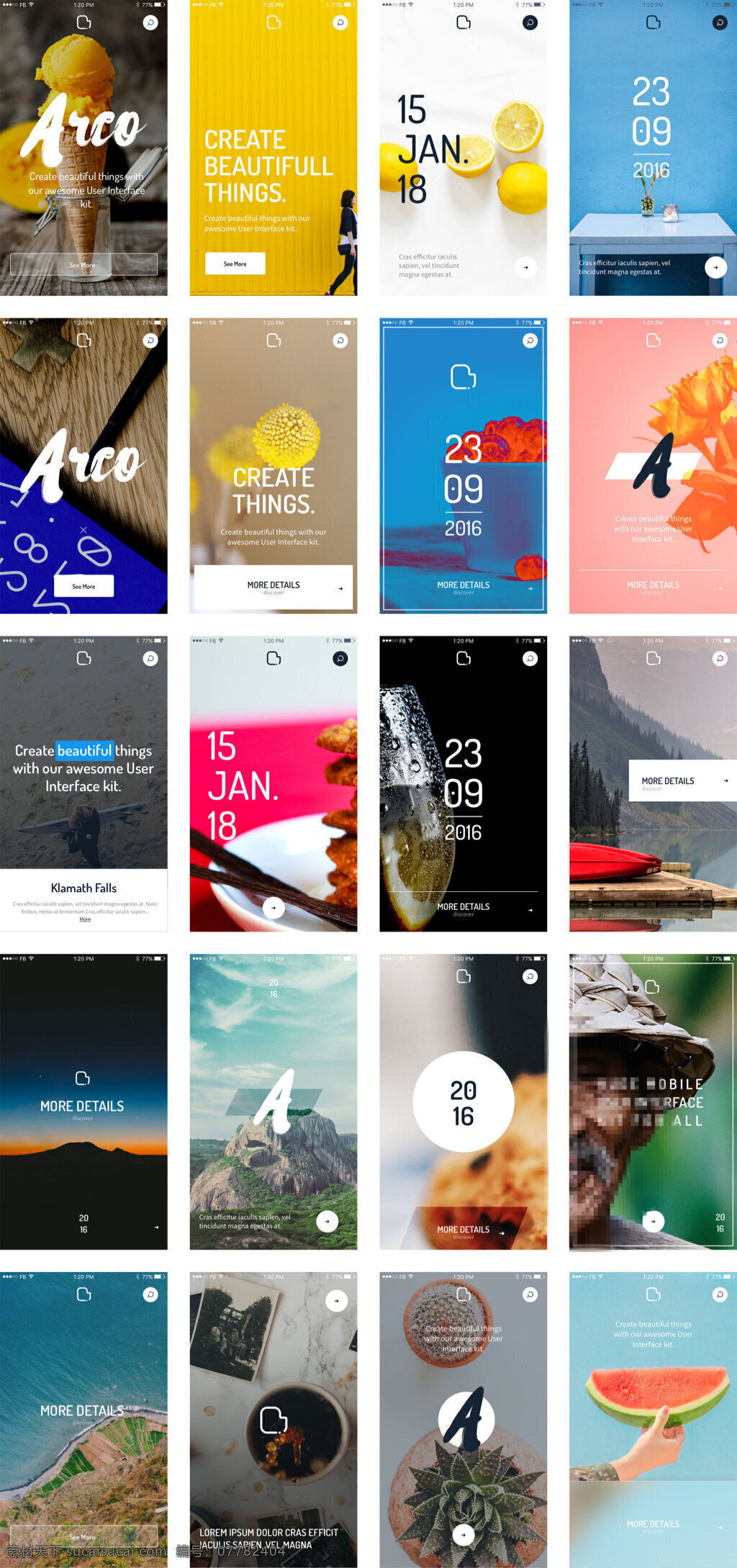 枚 acro 封面 移动 手机 app 界面 ui