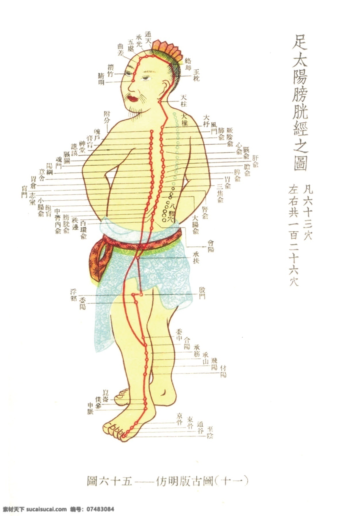 经络 挂图 经络图 人体经络 穴位 仿明版古图 穴道 展板 医院展板设计