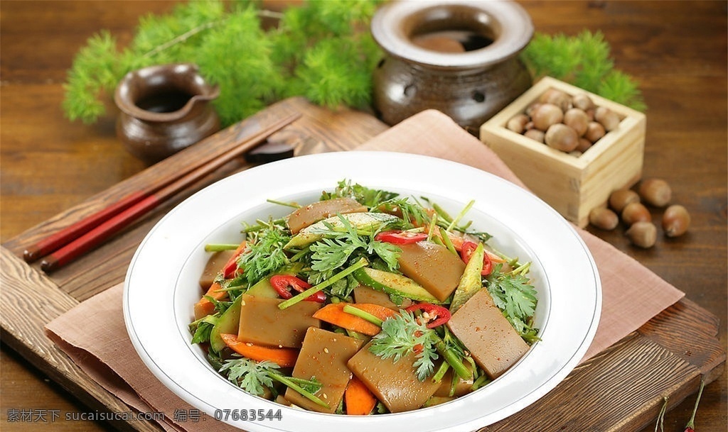 橡子粉图片 橡子粉 美食 传统美食 餐饮美食 高清菜谱用图