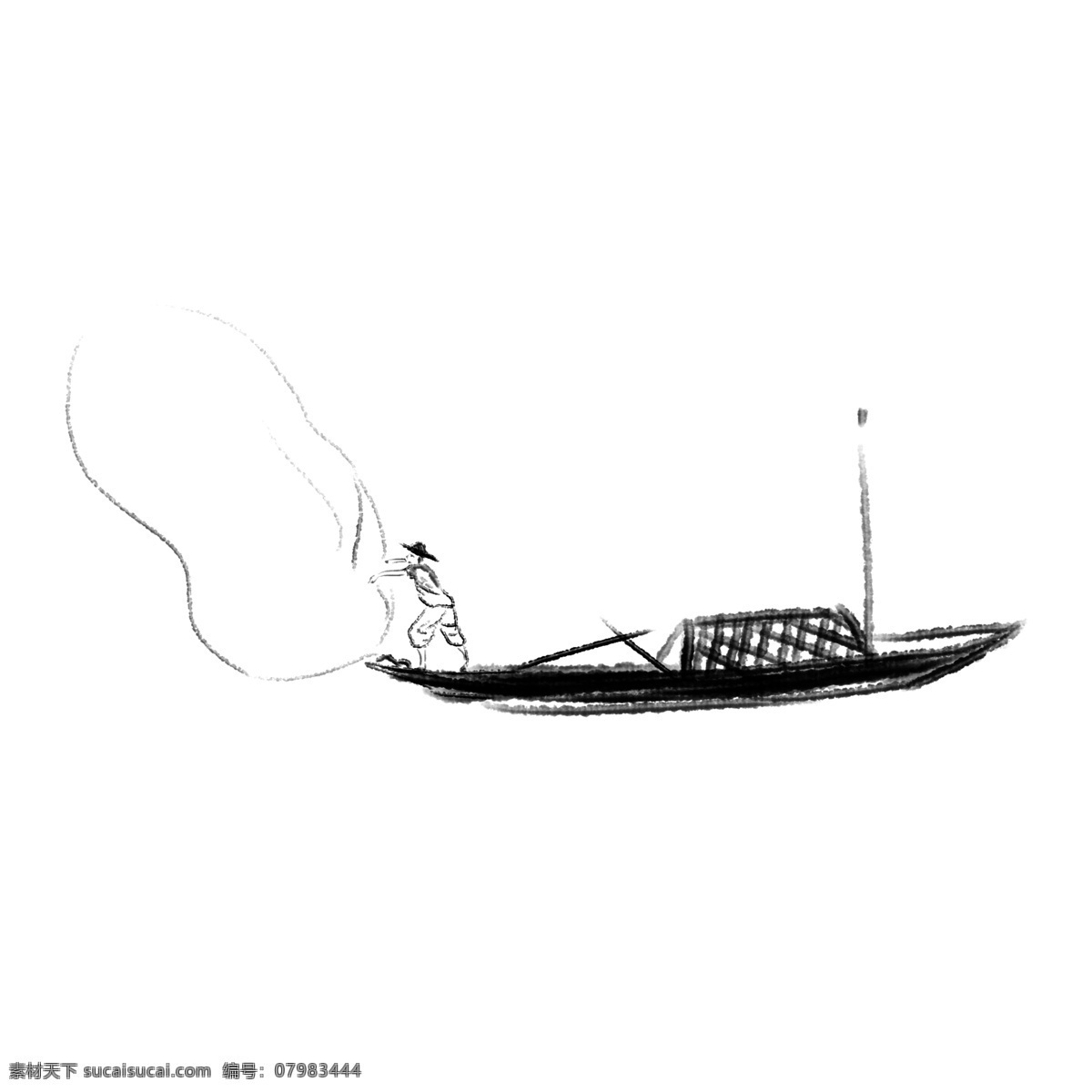 漂亮 轮船 手绘 插画 卡通轮船 手绘轮船 轮船插画 卡通渔夫 漂亮的轮船 黑色的轮船 轮船装饰