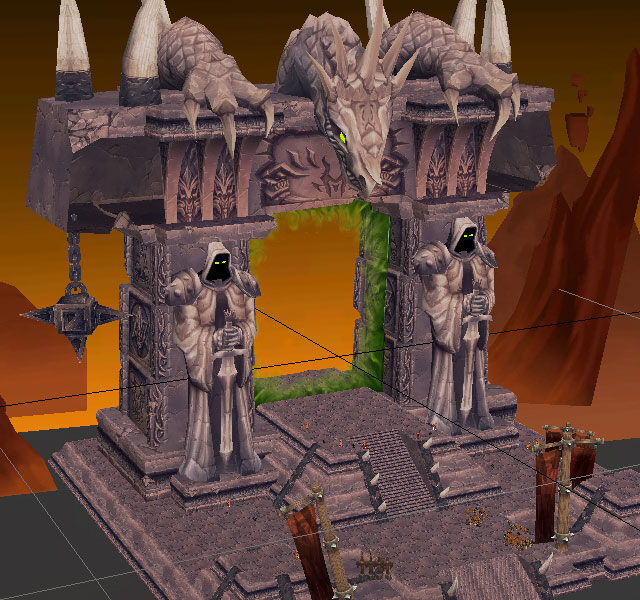 魔兽世界 外域 门 模型 游戏模型 3d游戏素材 3d模型素材 游戏cg模型