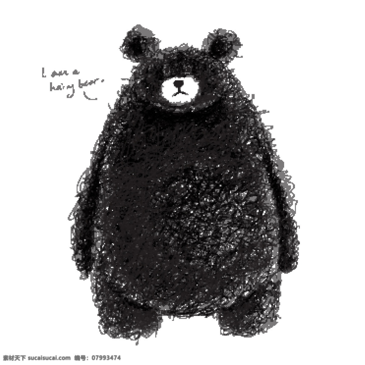 可爱 手绘 棕熊 矢量 eps格式 矢量图 泰迪熊 熊 线团熊
