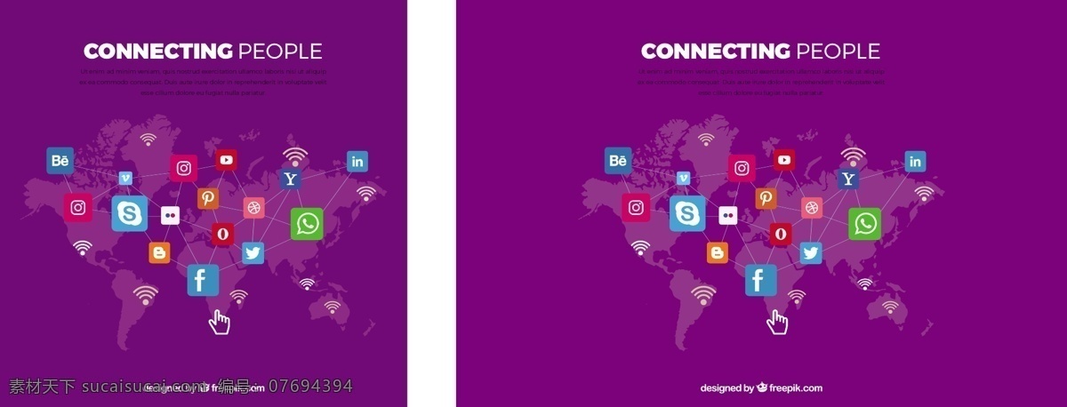 紫色 背景 世界地图 社会 网络 图标 技术 地图 社会媒体 世界 颜色 网站 互联网 技术背景 喜欢 平 接触 丰富多彩