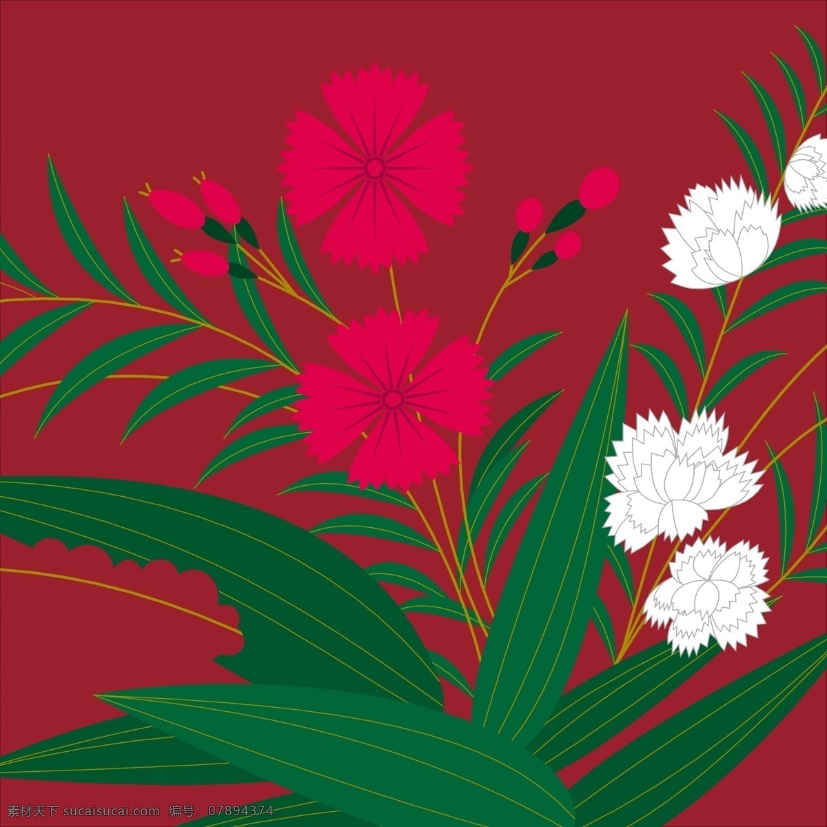 红色 植物 花草 背景 图 淘宝背景图 矢量素材 植物花草 广告背景图 背景图下载 矢量背景图 创意背景图 花纹背景图
