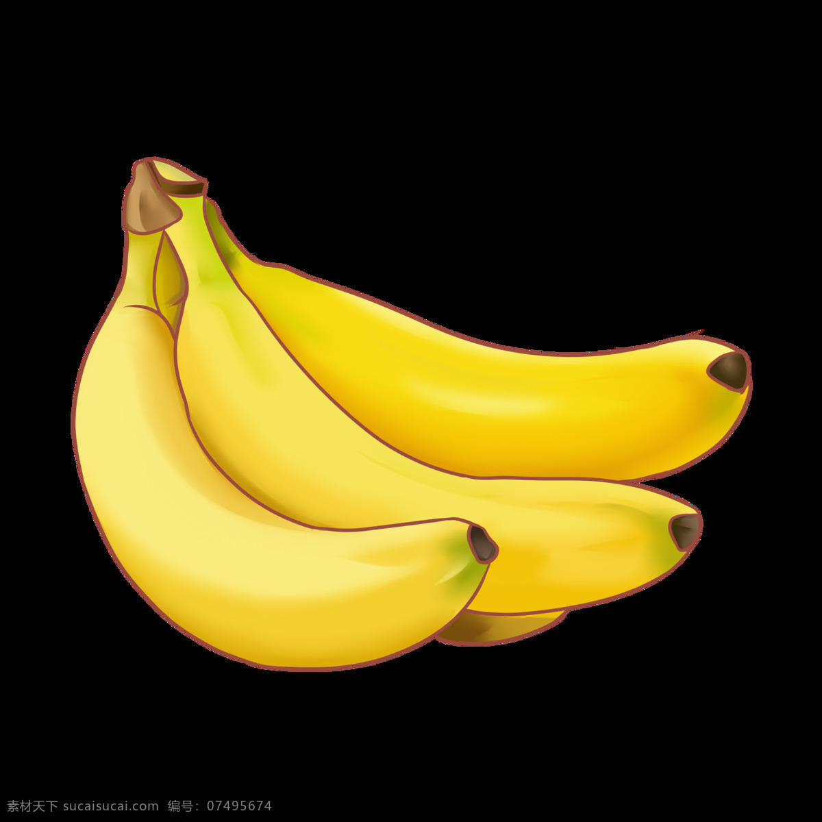 香蕉 水果 免抠图 西瓜 抠图