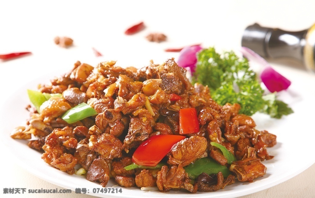 生炒小公鸡 美食 传统美食 餐饮美食 高清菜谱用图