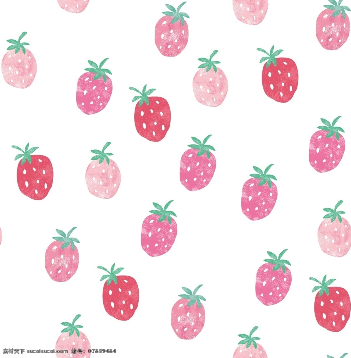 手绘草莓图片 手绘草莓 草莓 数码印 粉红草莓 水果 水彩水果